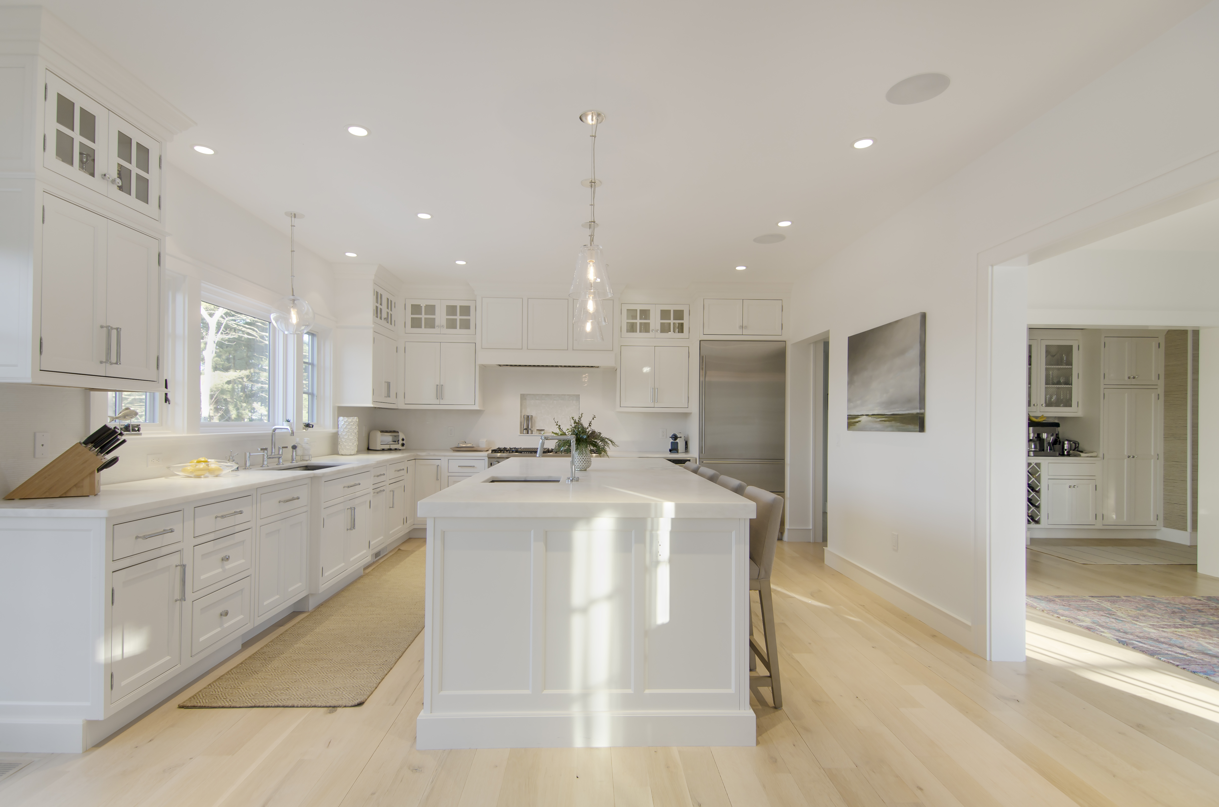 bright white kitchen